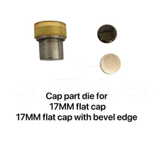 Load image into Gallery viewer, 15Mm & 17Mm Fashion Snap Die Set $7.50 - $29.99/Set Cap Only For Flat