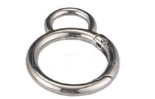Load image into Gallery viewer, 16.5Mm/19Mm/24.5Mm( 8 Shape) Spring Gate Ring $6.00 - $8.00/ 10 Pieces 24.5 Mm Silver