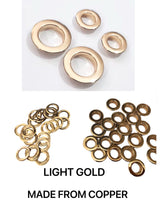 Load image into Gallery viewer, Flat Cap 10Mm Grommet Made From Brass $15/50 Pieces
