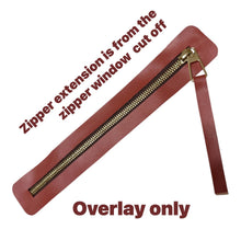 Load image into Gallery viewer, AUGUST PREORDER - 7" - 9" ZIPPER OVERLAY WITH 1 INCH STRAP COMBO CUTTING DIE FOR #5 ZIPPER TAPE $52.00 - $74.00/EACH