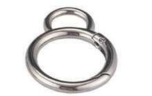 Load image into Gallery viewer, 16.5Mm/19Mm/24.5Mm( 8 Shape) Spring Gate Ring $6.00 - $8.00/ 10 Pieces 24.5 Mm Silver