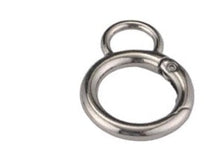 Load image into Gallery viewer, 16.5Mm/19Mm/24.5Mm( 8 Shape) Spring Gate Ring $6.00 - $8.00/ 10 Pieces 19 Mm Silver