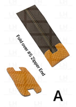 Load image into Gallery viewer, Fold Over Zipper End For #5 Tape Cutting Die $23.00 - $28.00/Each Wood Base A