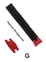 Load image into Gallery viewer, Fold Over Zipper End For #5 Tape Cutting Die $23.00 - $28.00/Each Wood Base G