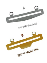 Load image into Gallery viewer, AUGUST PREORDER - 7" - 9" ZIPPER OVERLAY WITH 3/4 INCH STRAP COMBO CUTTING DIE FOR #5 ZIPPER TAPE $52.00 - $74.00/EACH