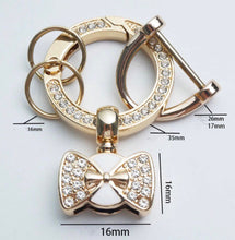 Load image into Gallery viewer, Key Fob With Sparkly Rhinestones $8.00/2 Pieces
