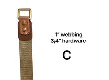 Load image into Gallery viewer, MAY PREORDER - CUTTING DIE FOR 1’’ WEBBING & 3/4’’ HARDWARE $28.00 - 35.00/EACH WOOD BASE/C - FOR 1’’ HARDWARE