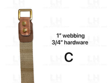 Load image into Gallery viewer, MAY PREORDER - CUTTING DIE FOR 1’’ WEBBING & 3/4’’ HARDWARE $28.00 - 35.00/EACH WOOD BASE/C - FOR 1’’ HARDWARE