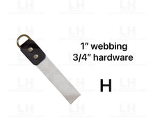 Load image into Gallery viewer, MAY PREORDER - CUTTING DIE FOR 1’’ WEBBING & 3/4’’ HARDWARE $28.00 - 35.00/EACH WOOD BASE/H - FOR 1’’ HARDWARE