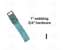 Load image into Gallery viewer, MAY PREORDER - CUTTING DIE FOR 1’’ WEBBING & 3/4’’ HARDWARE $28.00 - 35.00/EACH WOOD BASE/I - FOR 1’’ HARDWARE