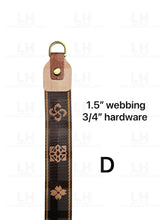 Load image into Gallery viewer, MAY PREORDER - CUTTING DIE FOR 1.5’’ WEBBING & 3/4’’ HARDWARE $28.00 - 35.00/EACH WOOD BASE/D - FOR 3/4’’ HARDWARE