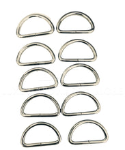 Load image into Gallery viewer, 1.5 D Ring In 3 Colors $0.80/Each Silver
