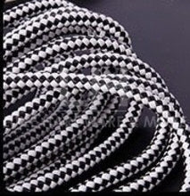 Load image into Gallery viewer, 12Mm Braided Pu Rope $4.00/Yard Black &amp; White

