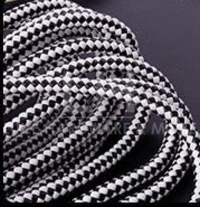 12Mm Braided Pu Rope $4.00/Yard Black & White