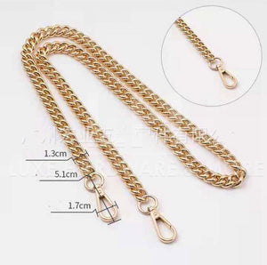 13 Mm Wide High End Metal Chain $20.00 - $22.00/ 1 Light Gold 110Cm Long