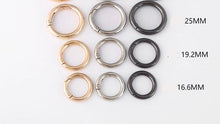 Load image into Gallery viewer, 16.6Mm/19.2Mm/25Mm Spring Gate Ring $5.00 - $7.00/ 10 Pieces
