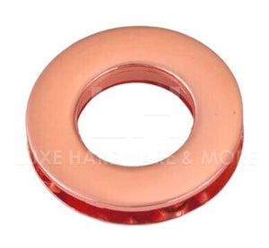 15.7 Mm Inner Measurement Screw In Grommet $14.00/10 Set Rose Gold -
