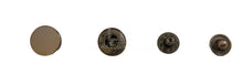 Load image into Gallery viewer, 15 Mm Flat Cap Fashion Snap Made From Zinc Alloy $7.00/Pack Of 25 Sets Gunmetal
