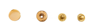 15 Mm Flat Cap Fashion Snap Made From Zinc Alloy $7.00/Pack Of 25 Sets Light Gold