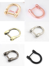 Load image into Gallery viewer, 15Mm Inner Measurement Horse D Ring $1.20/1 Piece
