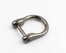 Load image into Gallery viewer, 15Mm Inner Measurement Horse D Ring $1.20/1 Piece Gunmetal
