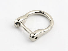 Load image into Gallery viewer, 15Mm Inner Measurement Horse D Ring $1.20/1 Piece Silver
