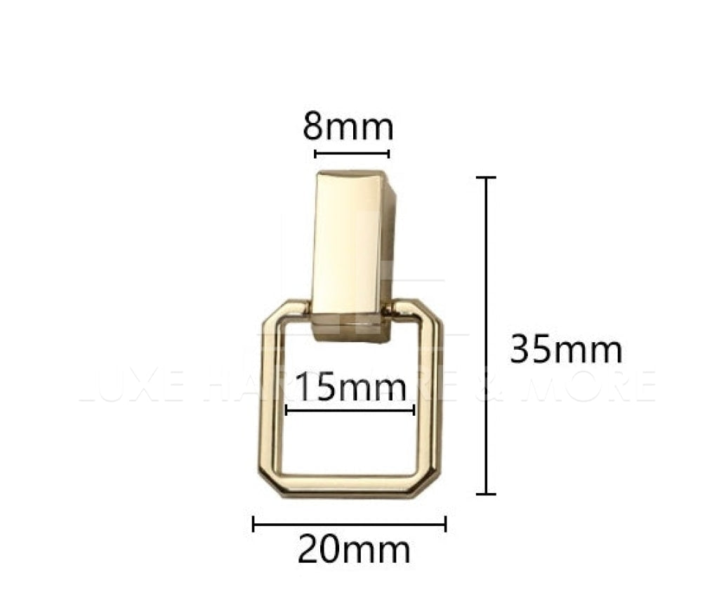 15Mm Strap Connector $8.60/ 4 Pieces Light Gold