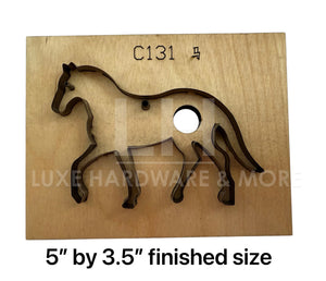 15Mm Thick Wood Base Horse Cutting Die $35.00/Each