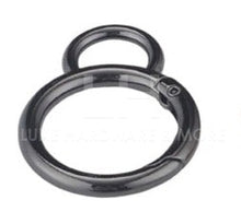 Load image into Gallery viewer, 16.5Mm/19Mm/24.5Mm( 8 Shape) Spring Gate Ring $6.00 - $8.00/ 10 Pieces 24.5 Gunmetal
