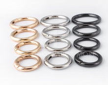Load image into Gallery viewer, 16.6Mm/19.2Mm/25Mm Spring Gate Ring $5.00 - $7.00/ 10 Pieces
