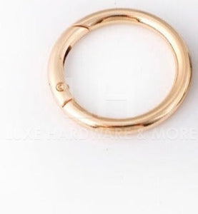 16.6Mm/19.2Mm/25Mm Spring Gate Ring $5.00 - $7.00/ 10 Pieces 16.6 Mm Light Gold