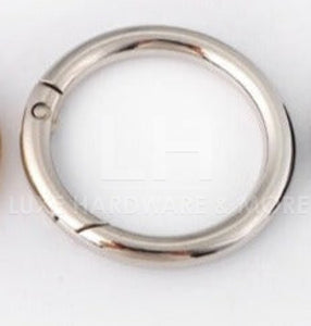 16.6Mm/19.2Mm/25Mm Spring Gate Ring $5.00 - $7.00/ 10 Pieces 16.6 Mm Silver