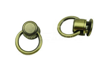 Load image into Gallery viewer, 16Mm Inner Measurement Chain Screw Connector $18.50/10 Pieces Brush Antique Brass
