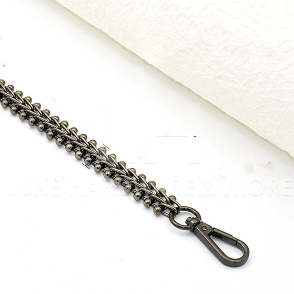 17 Mm Wide High End Metal Chain $20.00 - $30.00/ 1 Gunmetal 40Cm Long