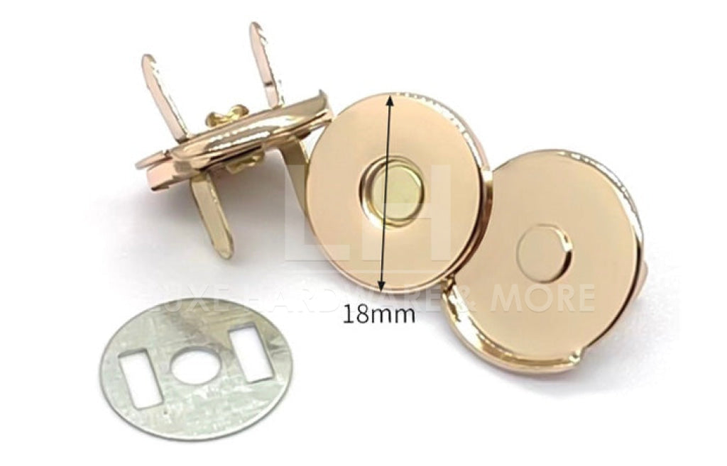 18Mm Ultra Thin Magnetic Snap With ’Partial Cover’ $6.50/10 Sets