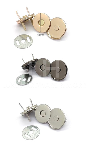 18Mm Ultra Thin Magnetic Snap With ’Partial Cover’ $6.50/10 Sets