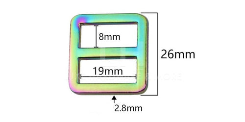 19Mm Flat Finish Rainbow Slider $1.20/Each (Made From Zinc Alloy)