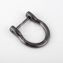 Load image into Gallery viewer, 19Mm Inner Measurement Horse D Ring $1.60/1 Piece Gunmetal
