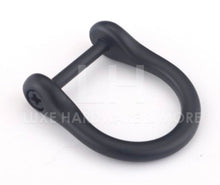 Load image into Gallery viewer, 19Mm Inner Measurement Horse D Ring $1.60/1 Piece Matt Black
