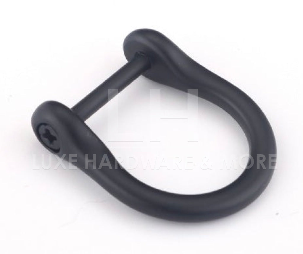 19Mm Inner Measurement Horse D Ring $1.60/1 Piece Matt Black