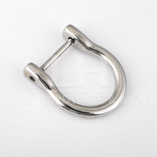 Load image into Gallery viewer, 19Mm Inner Measurement Horse D Ring $1.60/1 Piece Silver
