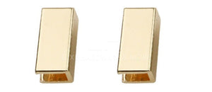 19Mm Strap End $8.00/10 Pieces Light Gold