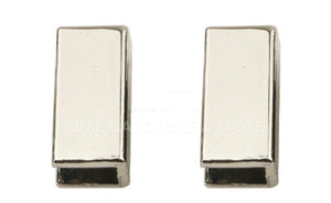 19Mm Strap End $8.00/10 Pieces Silver