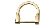Load image into Gallery viewer, 25Mm Inner Measurement Horse Shoe D Ring $1.80/Each Light Gold
