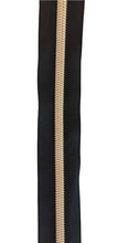 Load image into Gallery viewer, #5 Black Tape With Variety Teeth Colors $1.50-$1.90/yard

