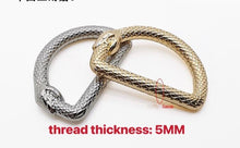 Load image into Gallery viewer, 32Mm Inner Measurement Snake D Ring $2.00/each
