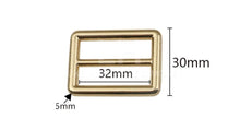Load image into Gallery viewer, 32Mm (1.25) Slider In 4 Colors $1.30/Each Light Gold

