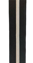 Load image into Gallery viewer, #5 Black Tape With Variety Teeth Colors $1.50-$1.90/yard
