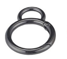Load image into Gallery viewer, 16.5Mm/19Mm/24.5Mm( 8 Shape) Spring Gate Ring $6.00 - $8.00/ 10 Pieces 24.5 Gunmetal
