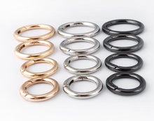 Load image into Gallery viewer, 16.6Mm/19.2Mm/25Mm Spring Gate Ring $5.00 - $7.00/ 10 Pieces
